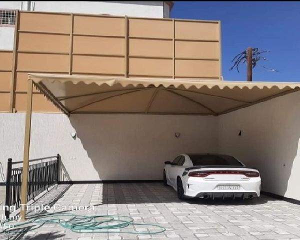 إنشاء وتركيب مظلات مواقف السيارات في مدينة مكه
